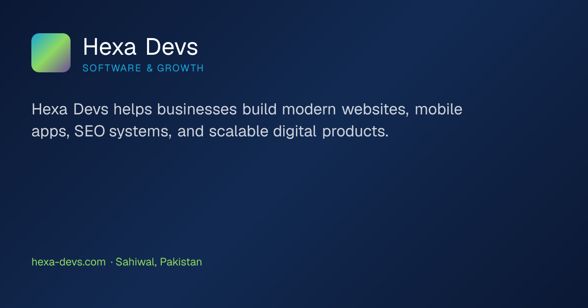 Hexa Devs — Software Development & Digital Growth Agency